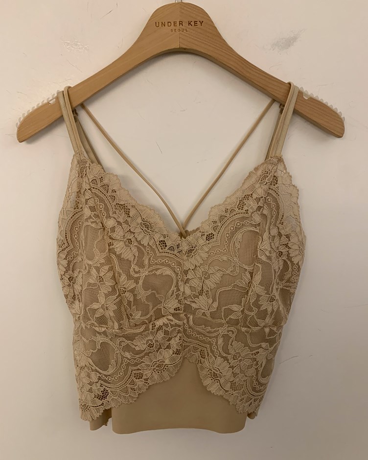 冰膚美背交叉蕾絲BRA TOP背心