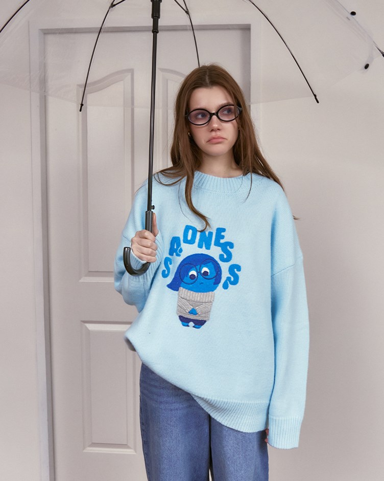 腦筋急轉彎刺繡毛衣(Pixar系列)