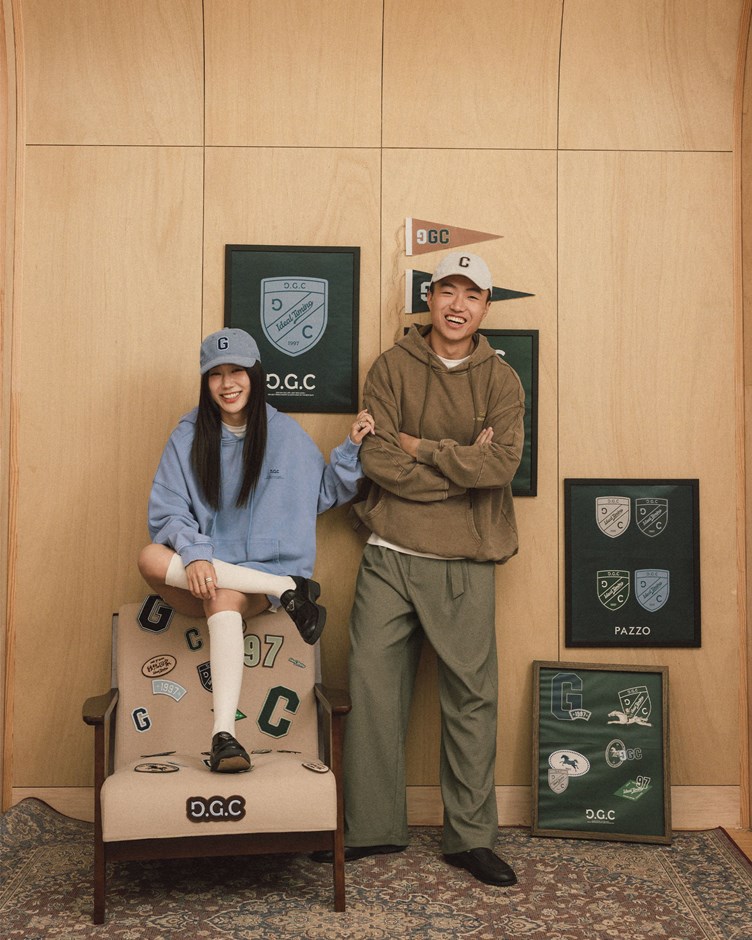 GGC刺繡織紋雙褶西裝褲(附腰帶)(MEN)(金針菇&黃大謙聯名款)