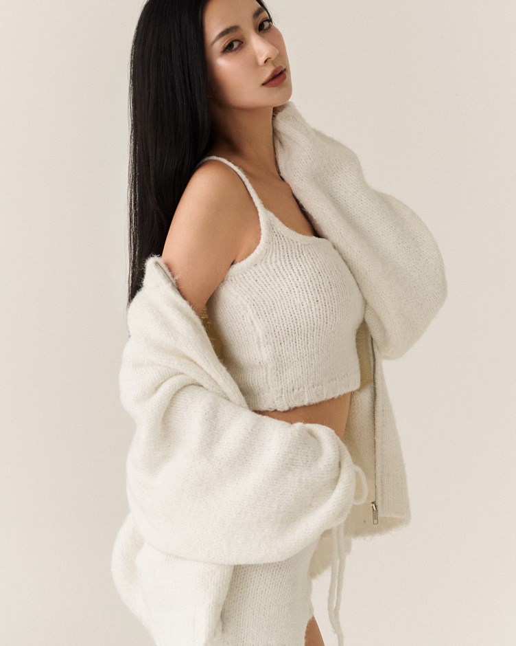 慵懶毛茸毛衣外套