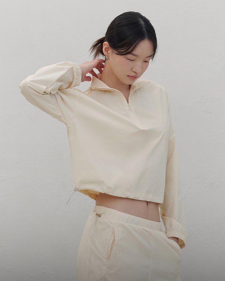 防曬紗 – 半拉鍊翻領風衣