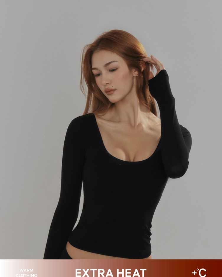 (HEAT)2WAY長袖發熱BRATOP