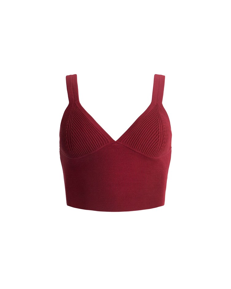 bordure ribbon knitting top