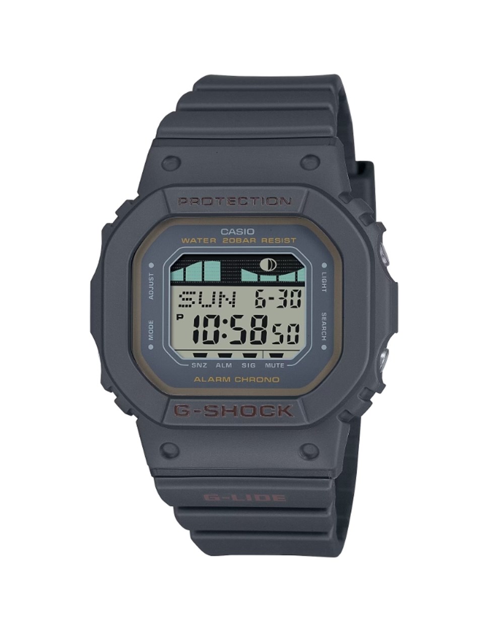 CASIO-G-SHOCK 活力極限衝浪潮汐月相概念電子錶_40.5mm ｜ UR LIVING