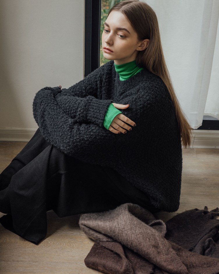 品牌LOGO提花針織毛衣