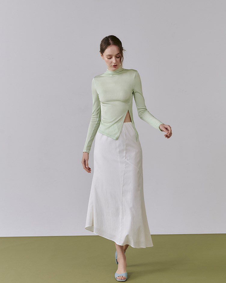 turtleneck rayon body top