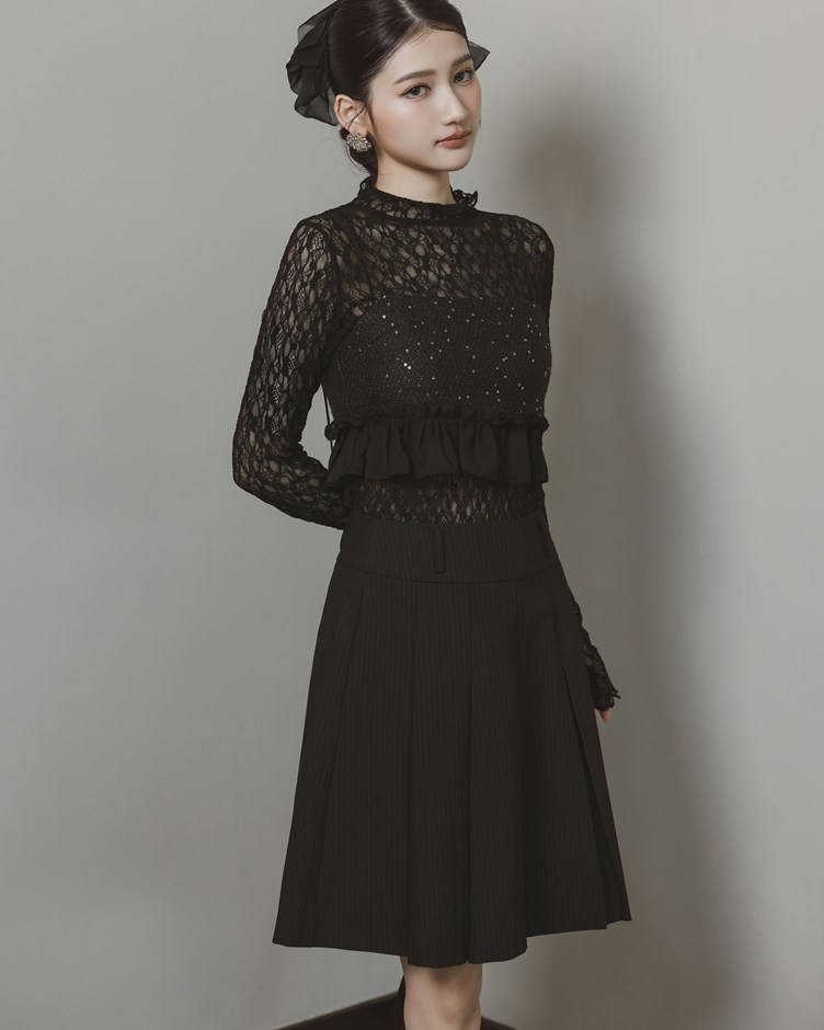 小香荷葉短版背心