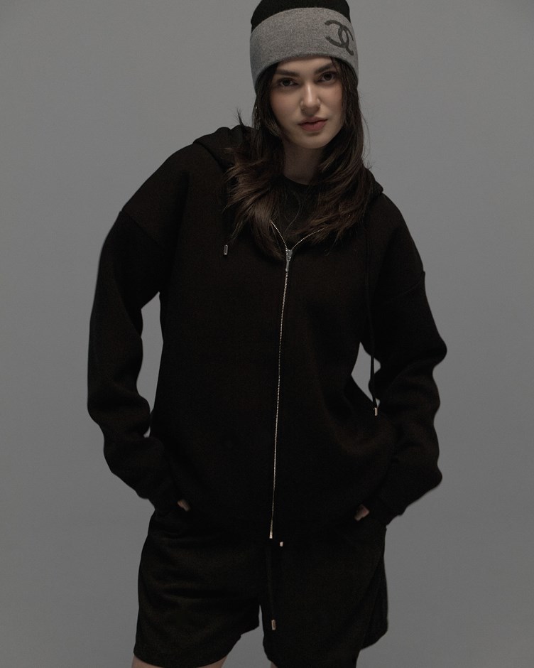 Unisex 太空棉寬鬆連帽外套