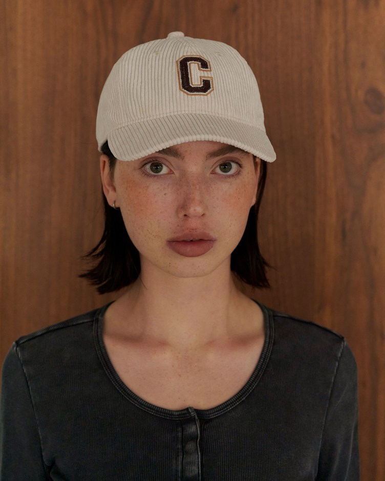 GGC貼布繡C燈心絨棒球帽