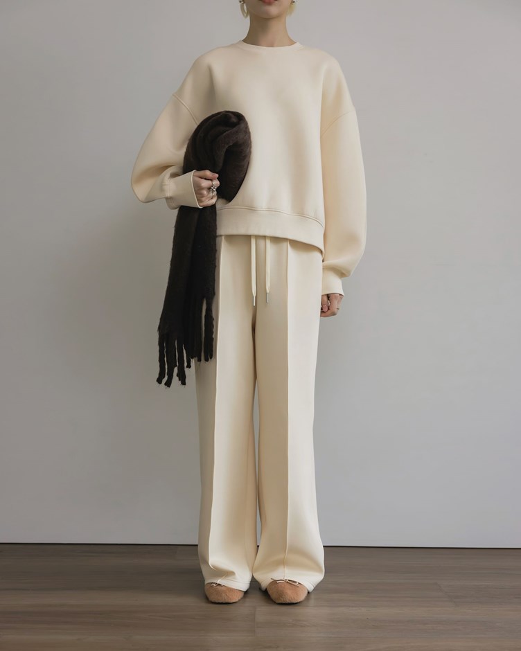 休閒Q彈抽繩棉褲