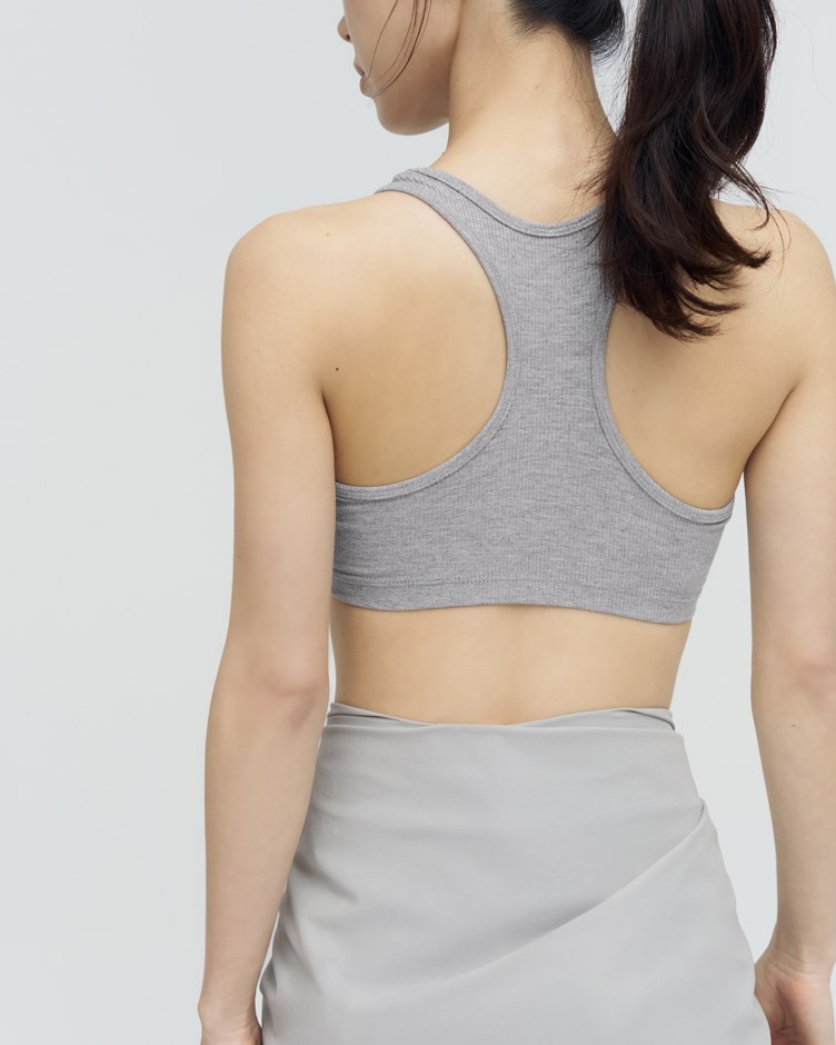 親膚羅紋挖背bra top