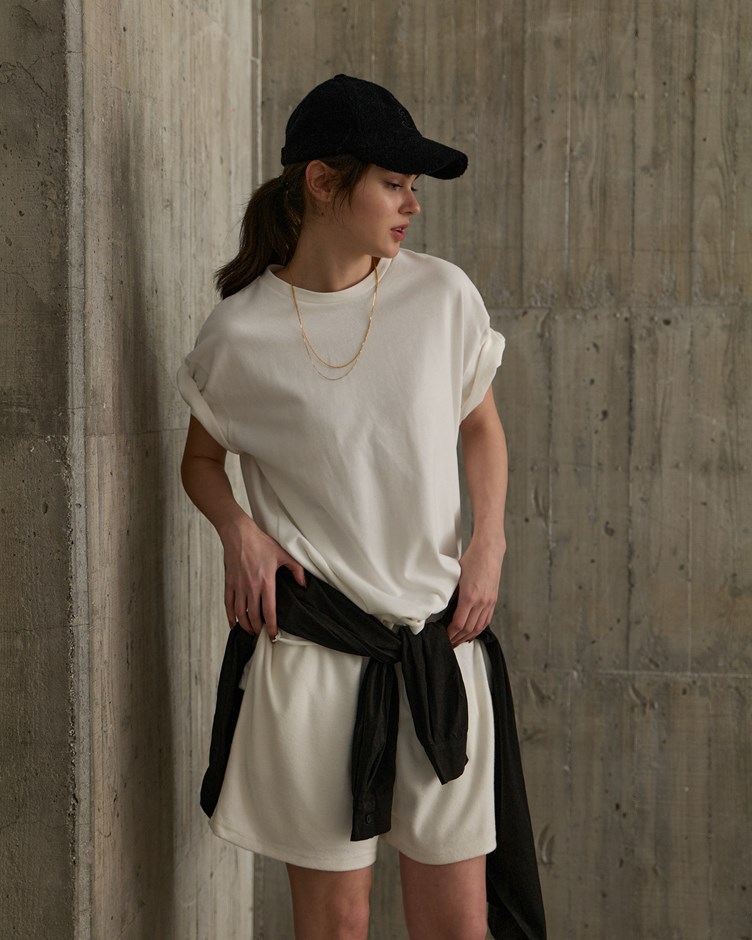 人造絲毛巾布| 男女抽繩短褲