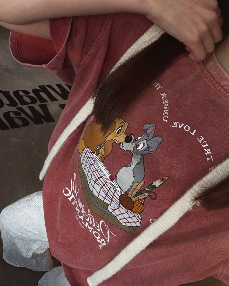 (預購4月中出貨)小姐與流氓水洗OVERSIZE TEE(Disney系列)