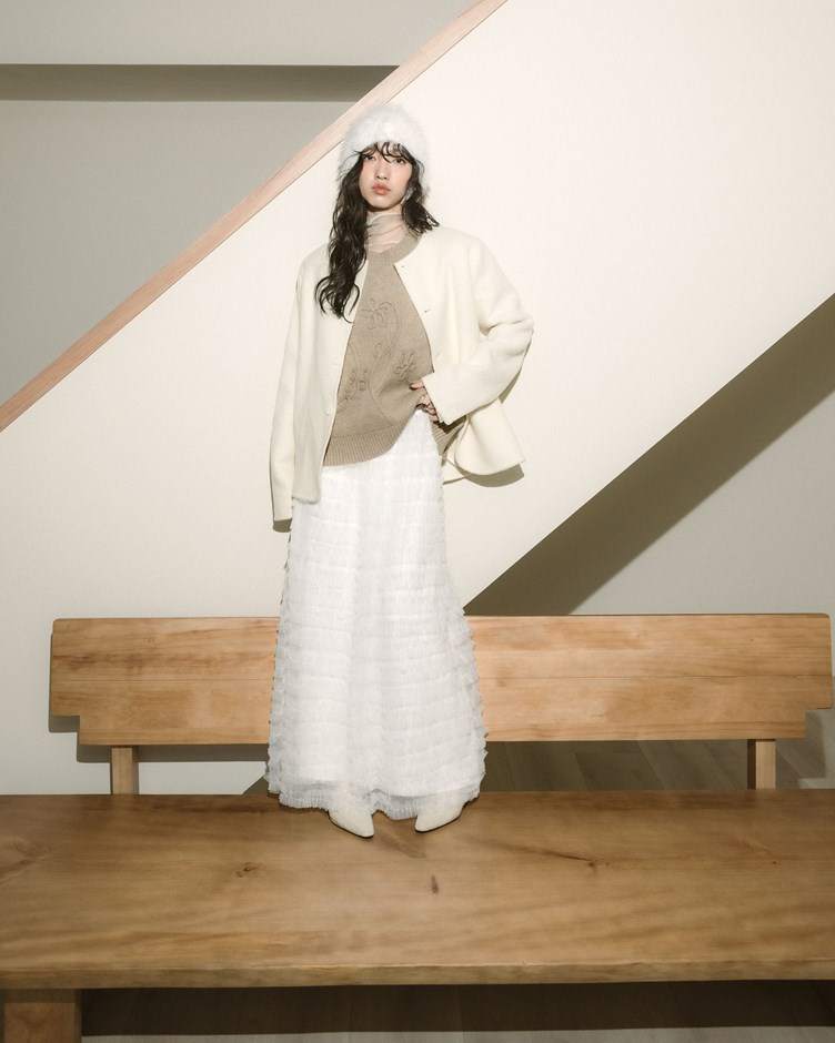 空氣感網紗層次澎澎裙