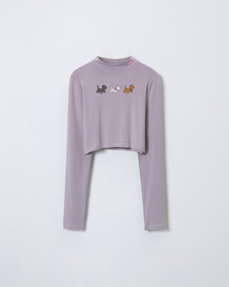DISNEY系列小高領TEE (瑪麗貓)