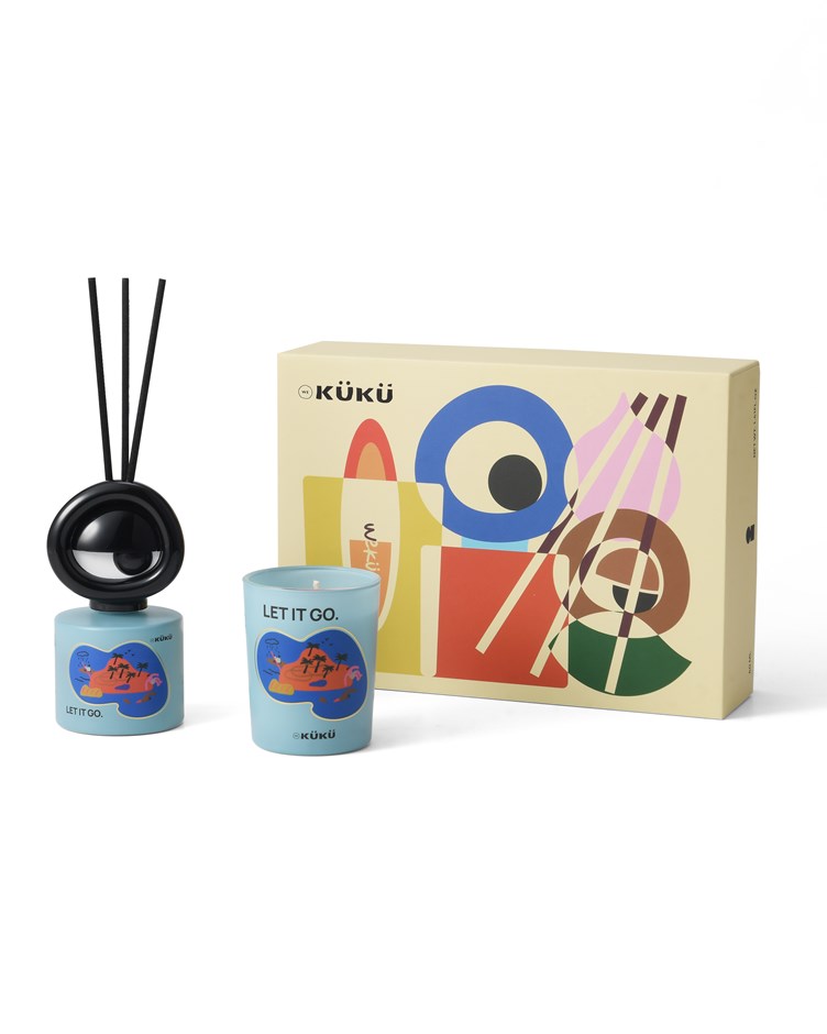 WeKÜKÜ｜大眼仔系列 蠟燭x擴香禮盒組