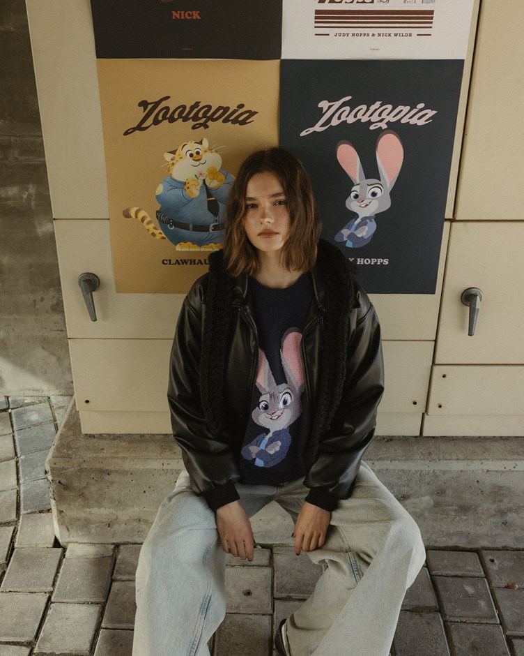 動物方城市2系列 人物刺繡針織毛衣