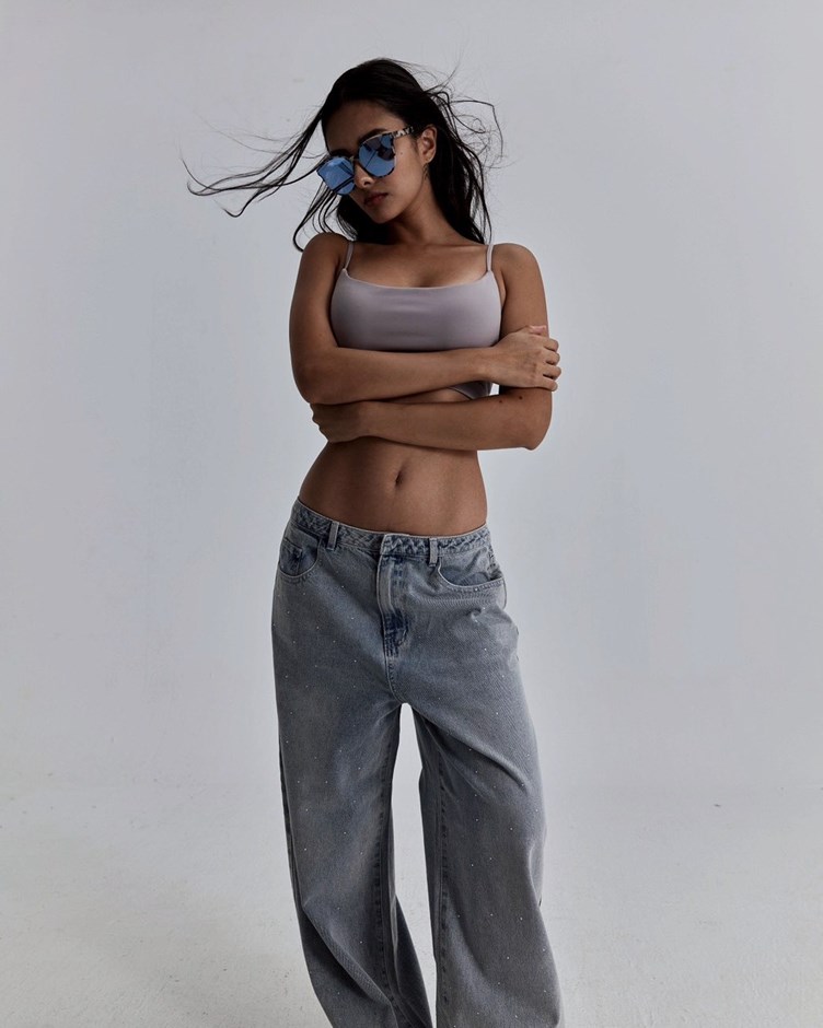 Crystal Straight-Leg Jeans