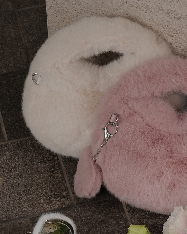 雲朵奶油毛毛手提包