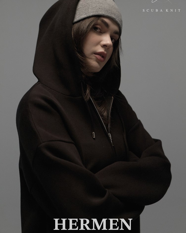 Unisex 太空棉寬鬆連帽外套