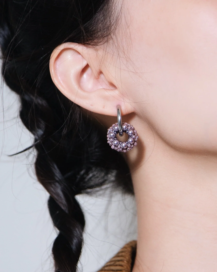Rolling Earrings 環圈耳飾－丁香紫