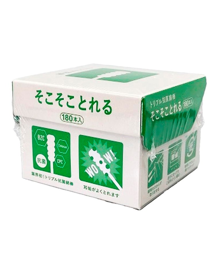 直覺標誌- 雙面螺旋 紙軸棉棒 180支