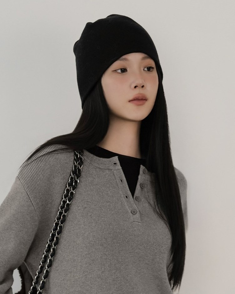 博主感針織毛線帽