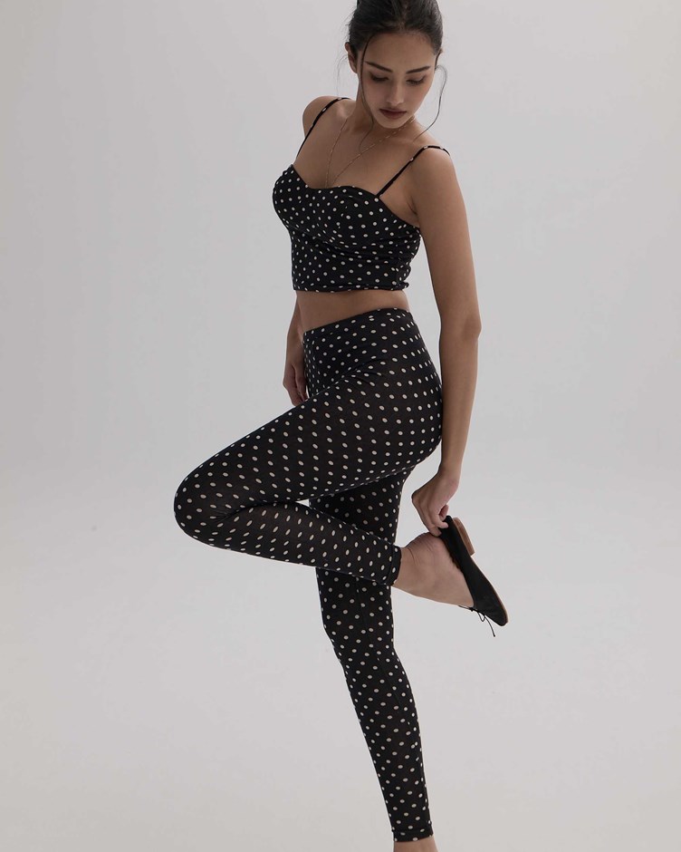 法式圓點｜親膚緊身褲