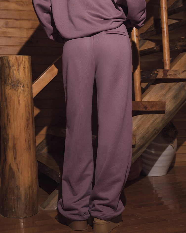 修身直筒抽繩棉褲(22)