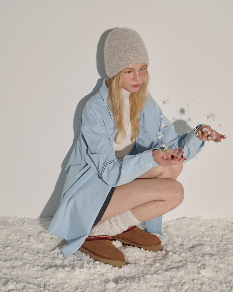 寬鬆打褶星星釦襯衫