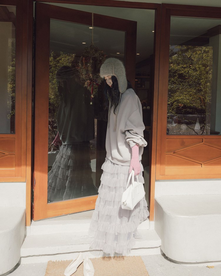 多層次網紗澎澎長裙