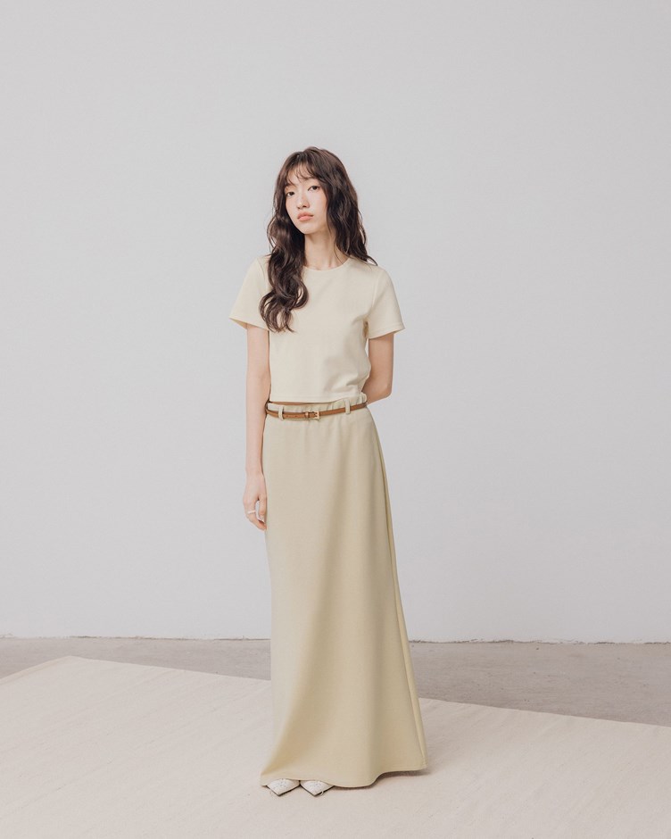 日常涼感圓領短袖上衣