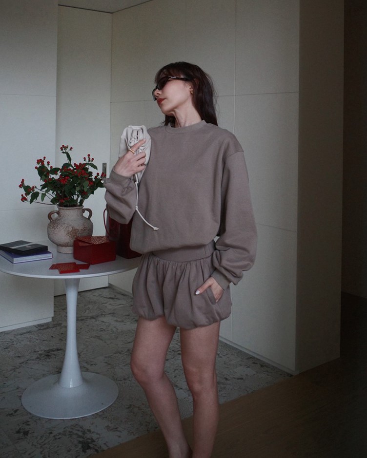 水洗棉質澎澎短褲