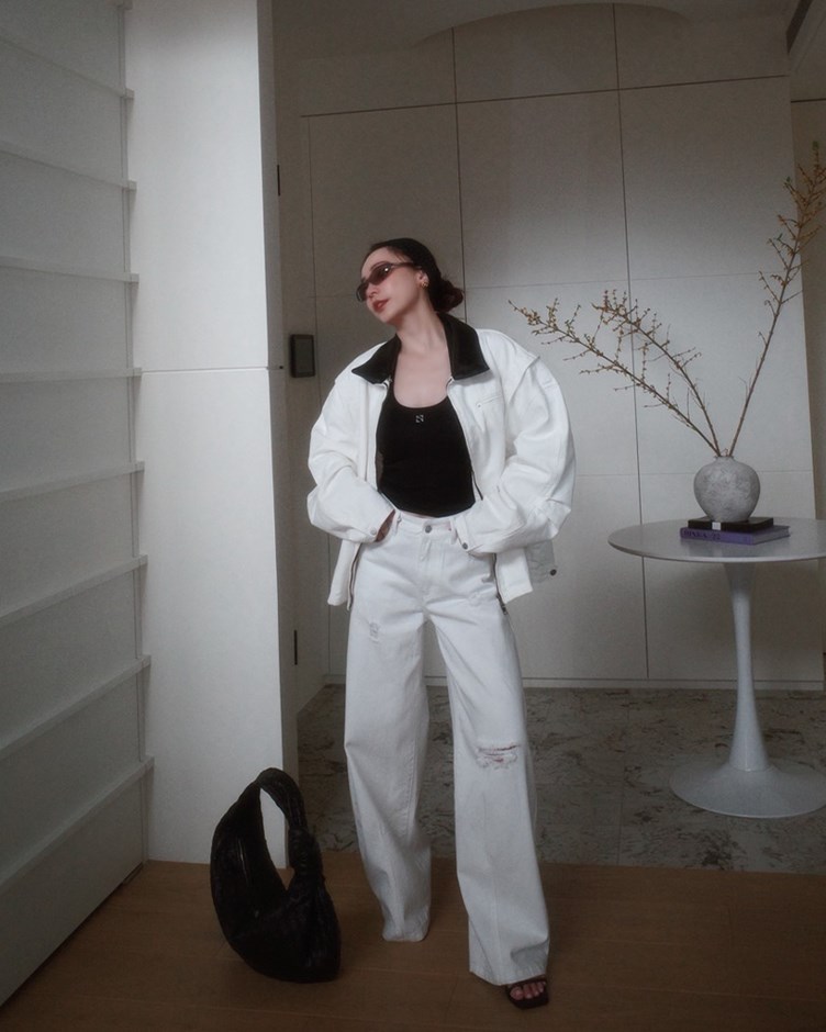 水洗霧感廓型牛仔褲(ME.)