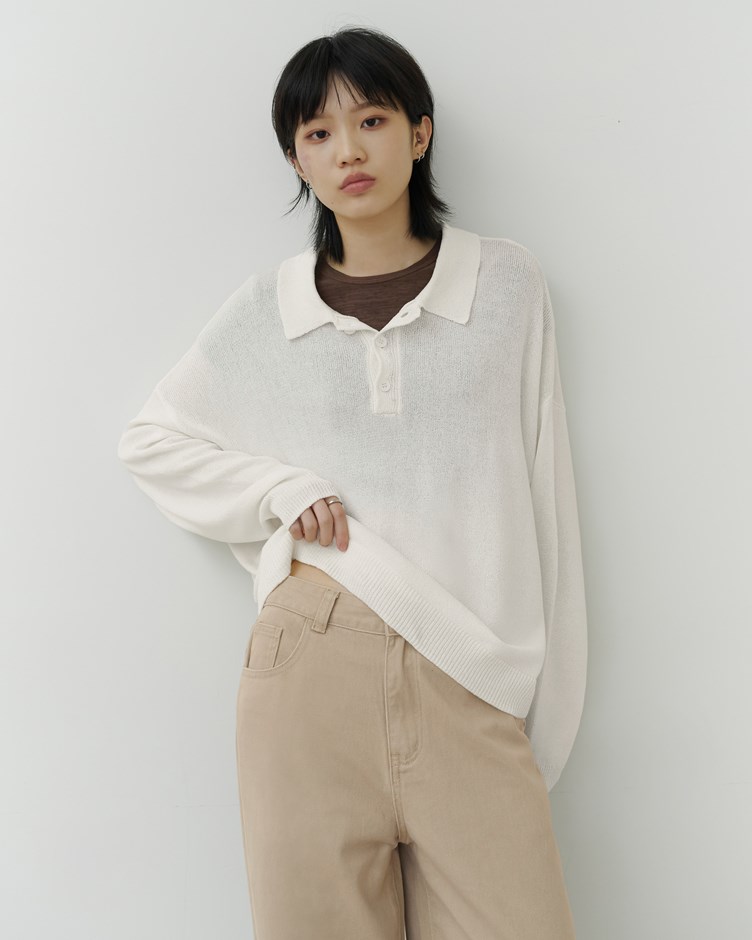 絲光立體織紋 POLO 衫