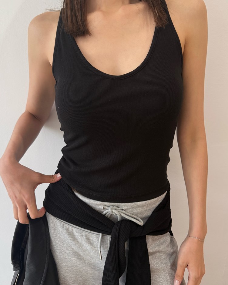 蕾絲拼接美背細肩BRA TOP背心