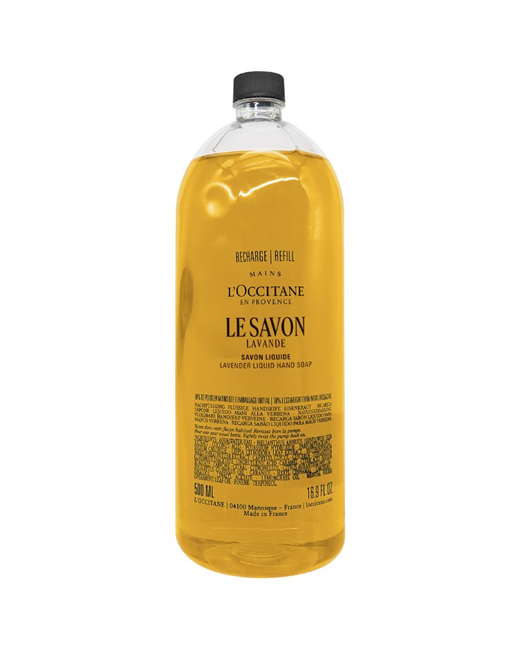 歐舒丹 乳油木薰衣草潔手液式皂補充瓶(500ml)(專櫃公司貨)