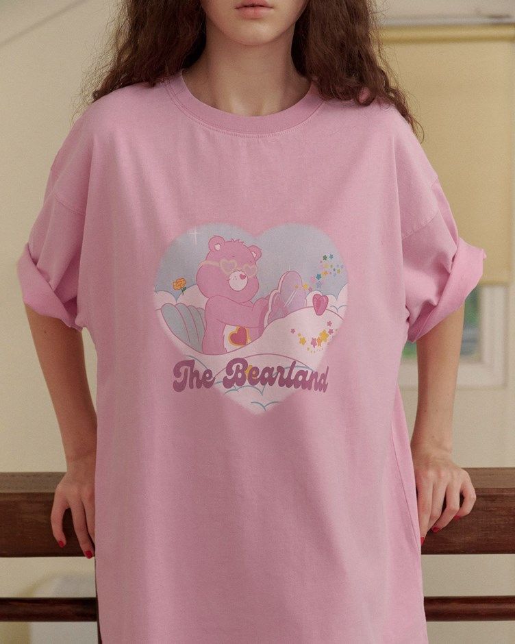 CARE BEARS愛心洗舊印花TEE