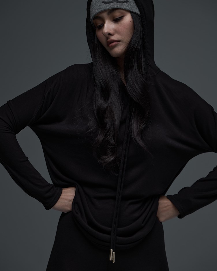 柔彈人造絲 Hoodie