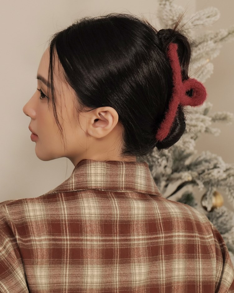 毛感針織中型抓夾