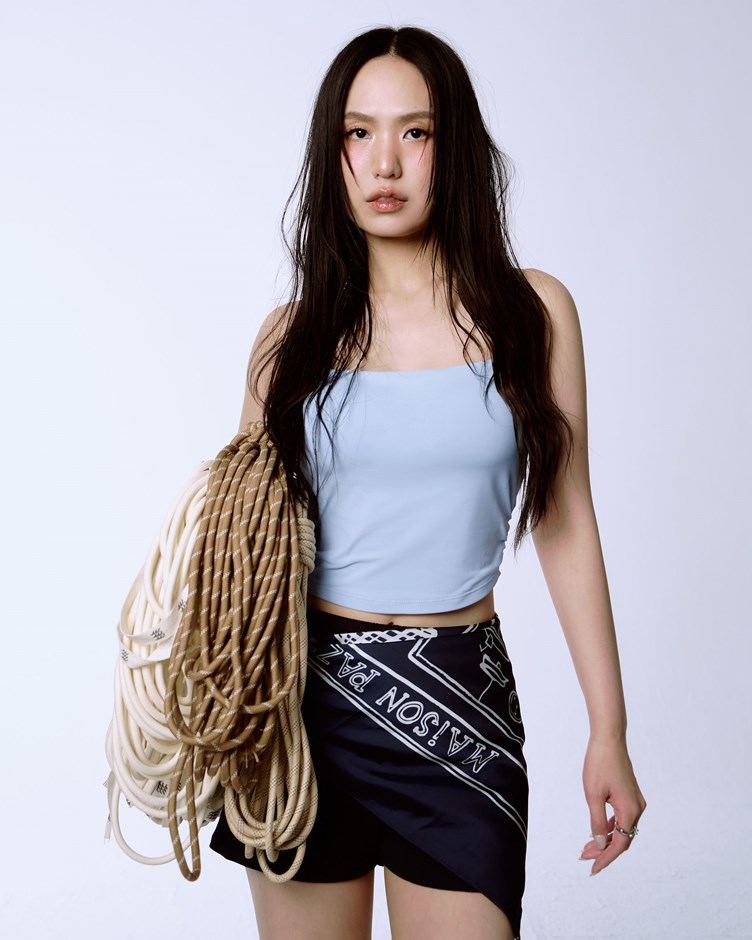 舒適涼感側抽皺BRA TOP(孫盛希合作款)
