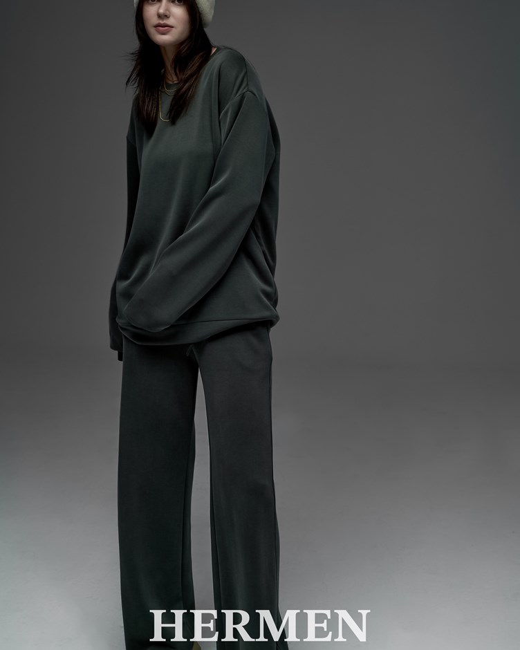 Unisex 雲朵寬鬆版休閒長褲