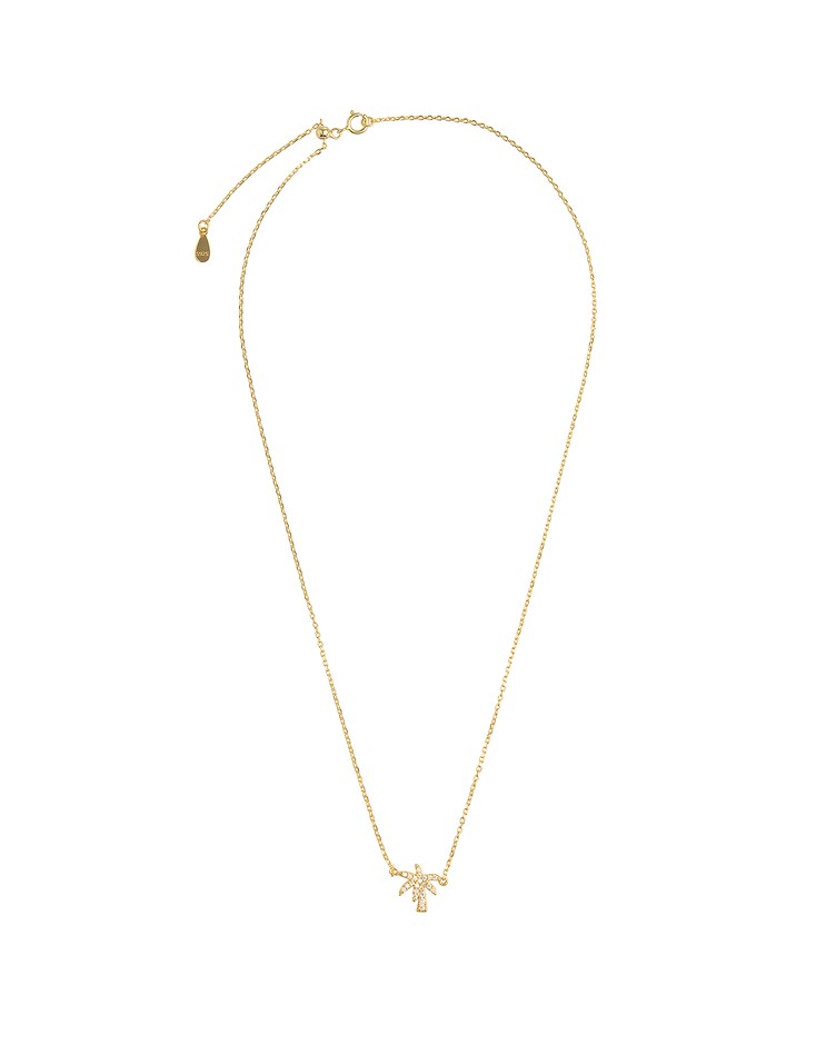 palm fortunei rhinestones necklace
