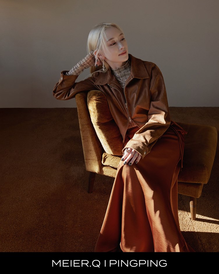 pingping-率性麂皮雙頭拉鍊外套