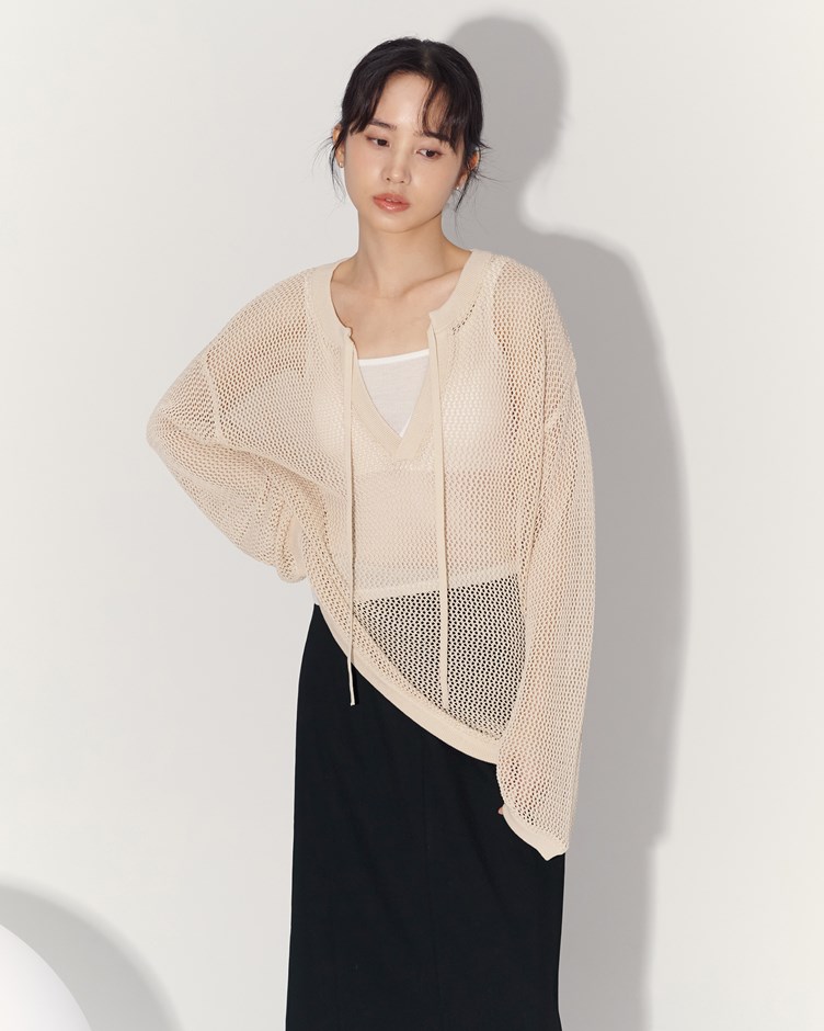 兩件式鏤空罩衫