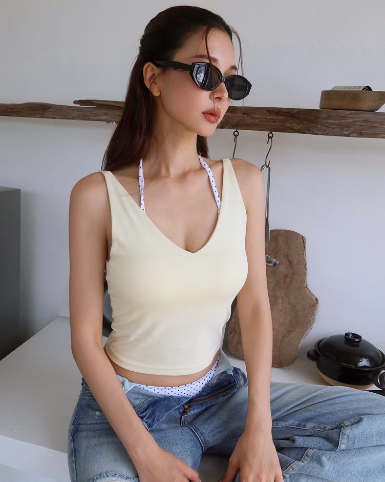 莫代爾柔棉美背BRA TOP背心