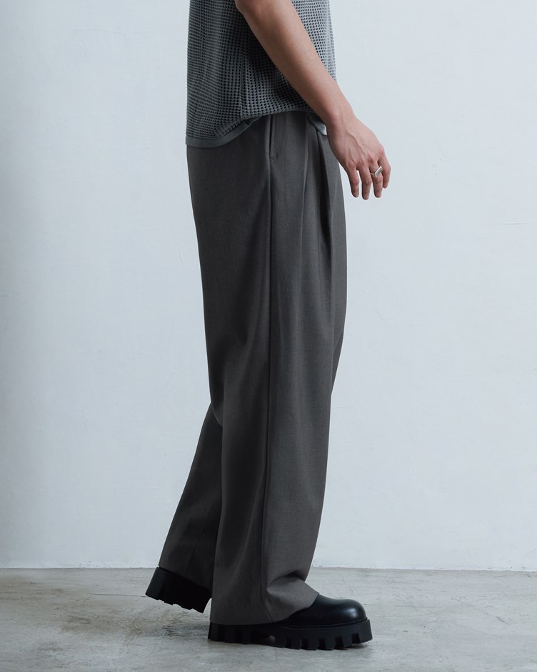 雙褶西裝寬褲 (立體抗皺西裝褲)