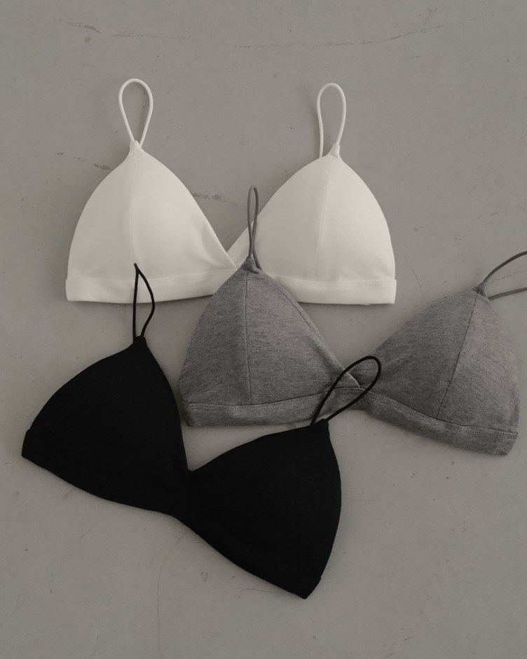 美背細帶三角杯BRA