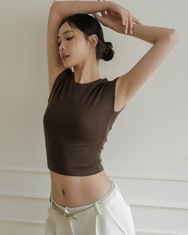 慕斯柔彈連袖短TEE(長版)