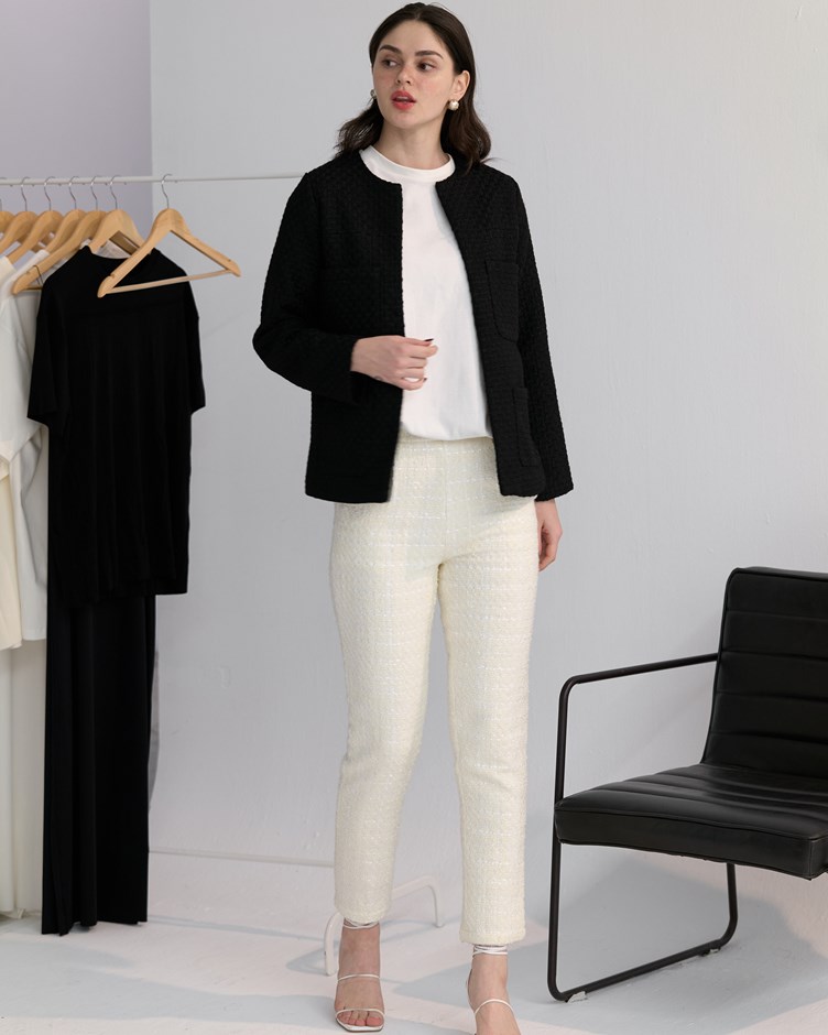 立體毛呢西裝褲